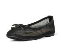 The Drop Ballerine Pepper avec Nœud Sandales, Maille Noire, 39.5 EU