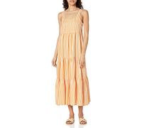 The Drop Britt Tiered Maxi Tent Dress pour Femme, Rayures Oranges, XXL Grande taille