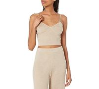 The Drop Catalina Brassière pour Femme, en Maille, Marron chiné, XXL Grande Taille