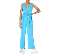 The Drop Combinaison portefeuille sans manches pour femme, bleu océan, par @caralynmirand, taille S