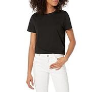 The Drop Courtney T-shirt en Jersey à Col Ras-du-cou et Manches Courtes, Noir, M