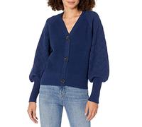 The Drop Divya Cardigan pour Femme, à Manches Longues, en Maille Pointelle