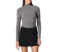 The Drop Ebony Mock Neck Long Sleeve Top Chemises, Tornado Grey, XXL