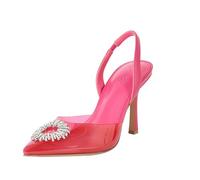 The Drop Escarpins pour Femme, Klara, Bout Pointu Épuré, Transparent, Rose Vif, Pointure 38 EU