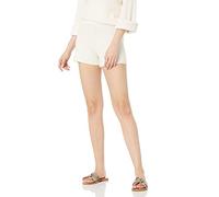 The Drop Faith Short côtelé à enfiler style survêtement pour Femme, Whisper White, XXL Grande