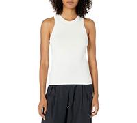 The Drop Gina Débardeur marcel sans manches, coupe cintrée, encolure haute pour Femme, Ivoire, XL