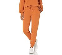 The Drop Grace Jogging stretch ultra-doux à chevilles resserrées et côtelées pour Femme, Adobe, S