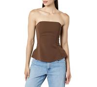The Drop Haut Corset pour femme, Alejandra, Sans Bretelles, grain de café, M