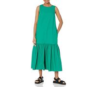 The Drop Ilana Robe Longue en Popeline, Coupe Ample Sans Manches, Ourlet Large pour Femme, Vert Outremer, L