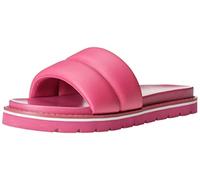 The Drop Issi Sandales Matelassées Plates, Style Sportif pour Femme, Rose Incandescent, 43