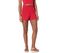 The Drop Ivy Short de survêtement à enfiler pour Femme, Rouge flamme., XXL
