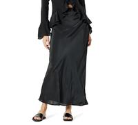 The Drop Jupe pour Femme, Soyeuse, Taille Basse, Noir, M