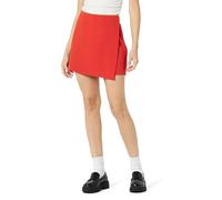 The Drop Kamila A-Line Mini Skort Jupe, Rouge Lave, 3XL Plus