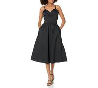 The Drop Makenna Strappy Cross Front Smocked Back Midi Dress Robes, Noir, 3XL Grande Taille