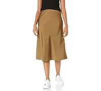 The Drop Maya Jupe soyeuse à enfiler pour Femme, Vert Olive Foncé, 5XL Grande taille