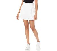 The Drop Mini-Jupe Culotte Louise pour Femme, Plissée, Blanc, Taille L