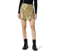 The Drop Minijupe Portefeuille pour Femme, en Similicuir, Portia, Kaki (Martini Olive), XXL Grande Taille