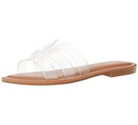 The Drop Monika Flat H-band Slide Sandal pour Femme, Transparent, 42
