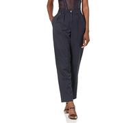 The Drop Pantalon de Tailleur pour Femme, Plissé, à Rayures, Bleu Marine Sky Captain, par @signedblake, 3XL Grande Taille