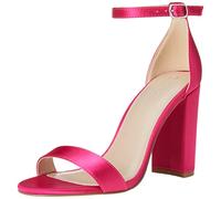 The Drop Rebecca Sandales À Brides, Haut Talon Bloc pour Femme, Satin Rose, 39
