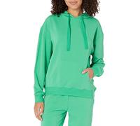 The Drop Remi Sweat à capuche ample French Terry à manches longues pour Femme, 4X Grande taille, Jade