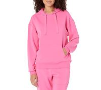 The Drop Remi Sweat à capuche ample French Terry à manches longues pour Femme, 4X Grande taille, Rose.