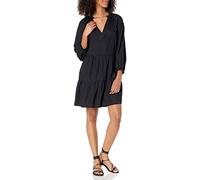 The Drop Robe courte à étages avec col à volants par @caralynmirand pour Femme, Noir, S