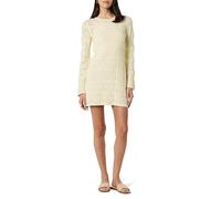 The Drop Robe Micro Courte en Crochet pour Femme, Laney, Beige Bouleau, Taille M