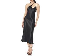 The Drop Robe Nuisette Asymétrique pour Femme, Ashley, Noir, Taille XL