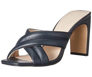 The Drop Sandale à Talon Haut pour Femme, avec Brides Croisées, Ava, Noir, Pointure 37,5 EU