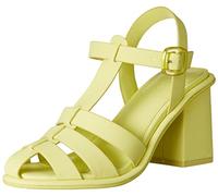 The Drop Sandale Fisherman pour Femme, à Talon Carré, Jutta, Vert Pâle Chartreuse, Pointure 36,5 EU