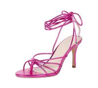 The Drop Sandales à Talons pour Femme, Archie avec Brides à Lacets, Magenta Métallisé, Pointure 37 EU