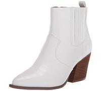 The Drop Sia Pointed Toe Western Ankle Boot, Sia Pointed Toe Western Ankle Boot womens - Blanc, 38 EU