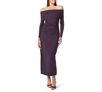 The Drop Stevie Off The Shoulder Maxi Knit Dress Robes, Prune Parfaite, 3XL Grande Taille