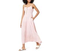 The Drop Tavia Tie-Front Tiered Maxi Dress Robe Longue, Rose Tendre, XXL Grande Taille