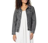 The Drop Veste en Jean Longue pour Femme, Zain, Noir Délavé, Taille S