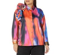 The Drop Women's Chemisier Corsage, Imprimé Multicolore, par @itsjuliettefoxx, M