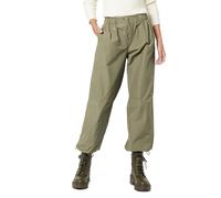 The Drop Women's Pantalon parachute Antonia, Vert olive, S