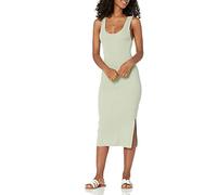 The Drop Yasmin Robe débardeur mi-longue côtelée pour Femme, Vert Sauge du désert, S