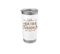 The Dude Abides Vintage Design For Movie Loving Bowler Gobelet isotherme en acier inoxydable double paroi