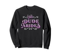 The Dude Abides Vintage Design for Movie Loving Bowler Sweatshirt