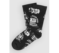 The Dudes Dark Pattern Simple Tennis Chaussettes noir SM