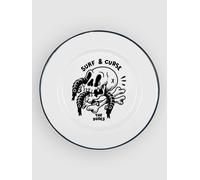 The Dudes Surf And Curse Assiette en émail à motifs Uni