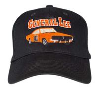 The Dukes of Hazzard General Lee Schwarz Casquette de baseball, Noir , Youth Adjustable