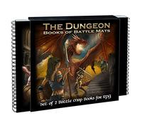 Double-livre plateau de jeu modulaire - Dungeon Book of Battle Mats