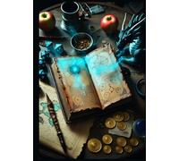 The Dungeon Master's Grimoire: Campaign & Session Log: A Premium Hardcover Dot Grid Journal for TTRPG Campaigns, Worldbuilding, and Session Notes (7x10 Inch, 200 Pages)