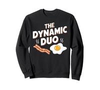 The Dynamic Duo Œufs au Bacon Amusant Amateur de Petit-déjeuner Sweatshirt