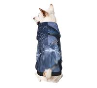 The Eagle Flying On The Lake Sweat à capuche pour chien en polyester doux et respirant pour chiens de petite, moyenne et grande taille