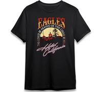 The Eagles Hotel California Tour 1977 Mens T-Shirt Cotton Unisex Black Tee Tops M