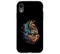 The Early Bird Gets The Good Coffee Lover Design Coque pour iPhone XR